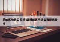 蚂蚁区块链公司现状[蚂蚁区块链公司现状分析]